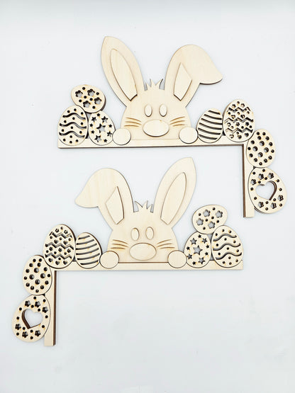 Easter Bunny & Egg Door Corner