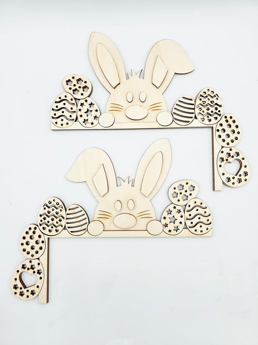 Easter Bunny & Egg Door Corner