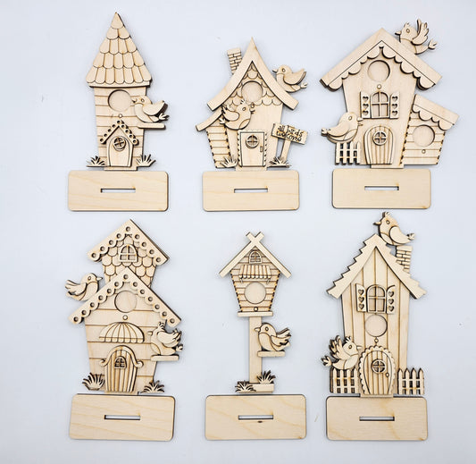 Mini Bird Houses - Short