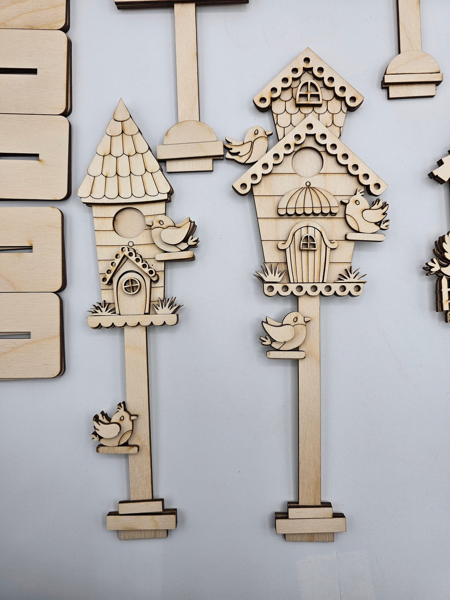 Mini Bird Houses - Tall