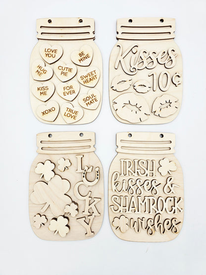 Valentine St. Patrick Mason Jar - Small