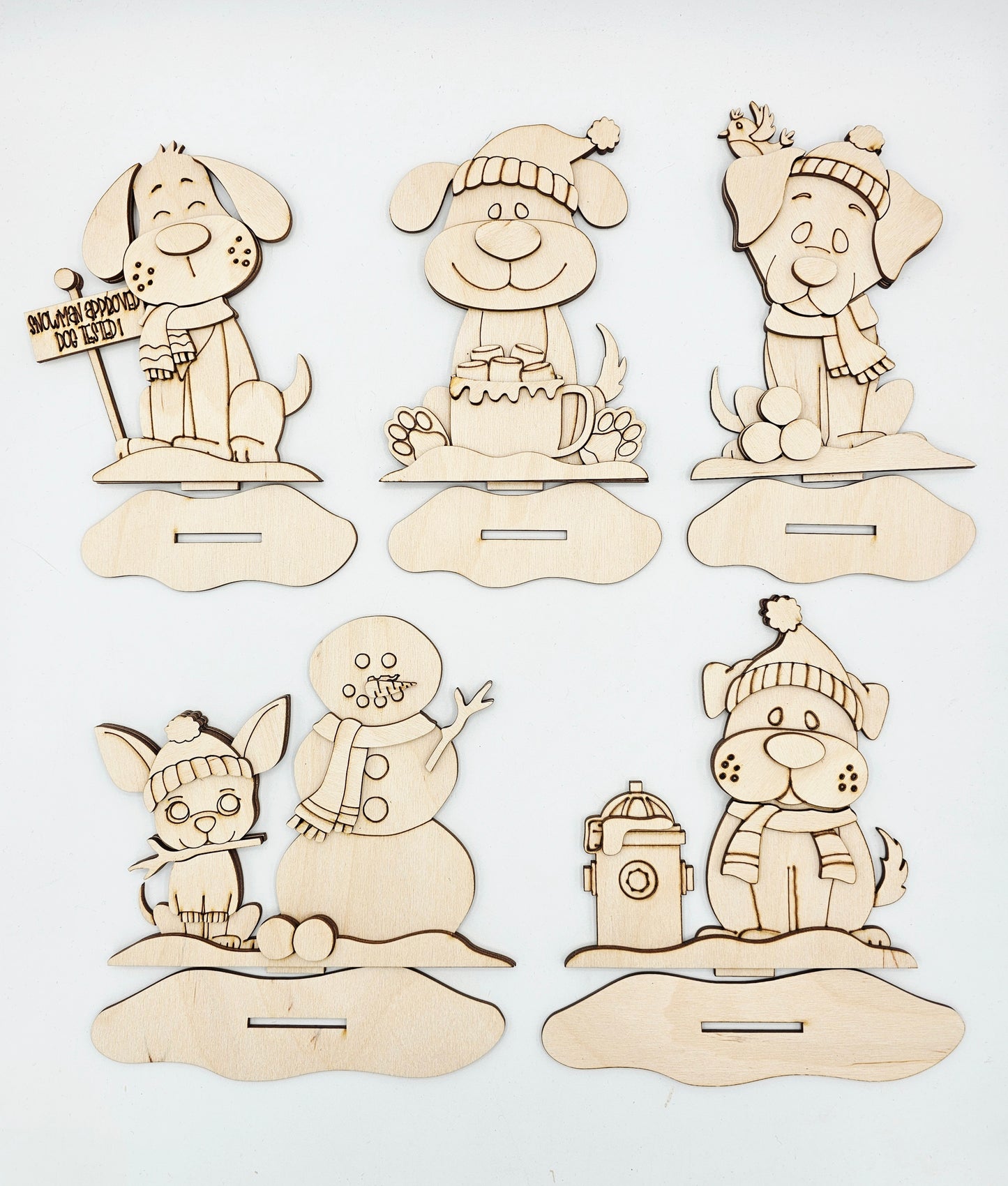 Winter Dog Sitters Set 2