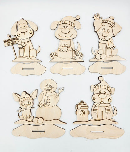 Winter Dog Sitters Set 2