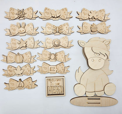 Animal Interchangeable Hat/Bow Kits