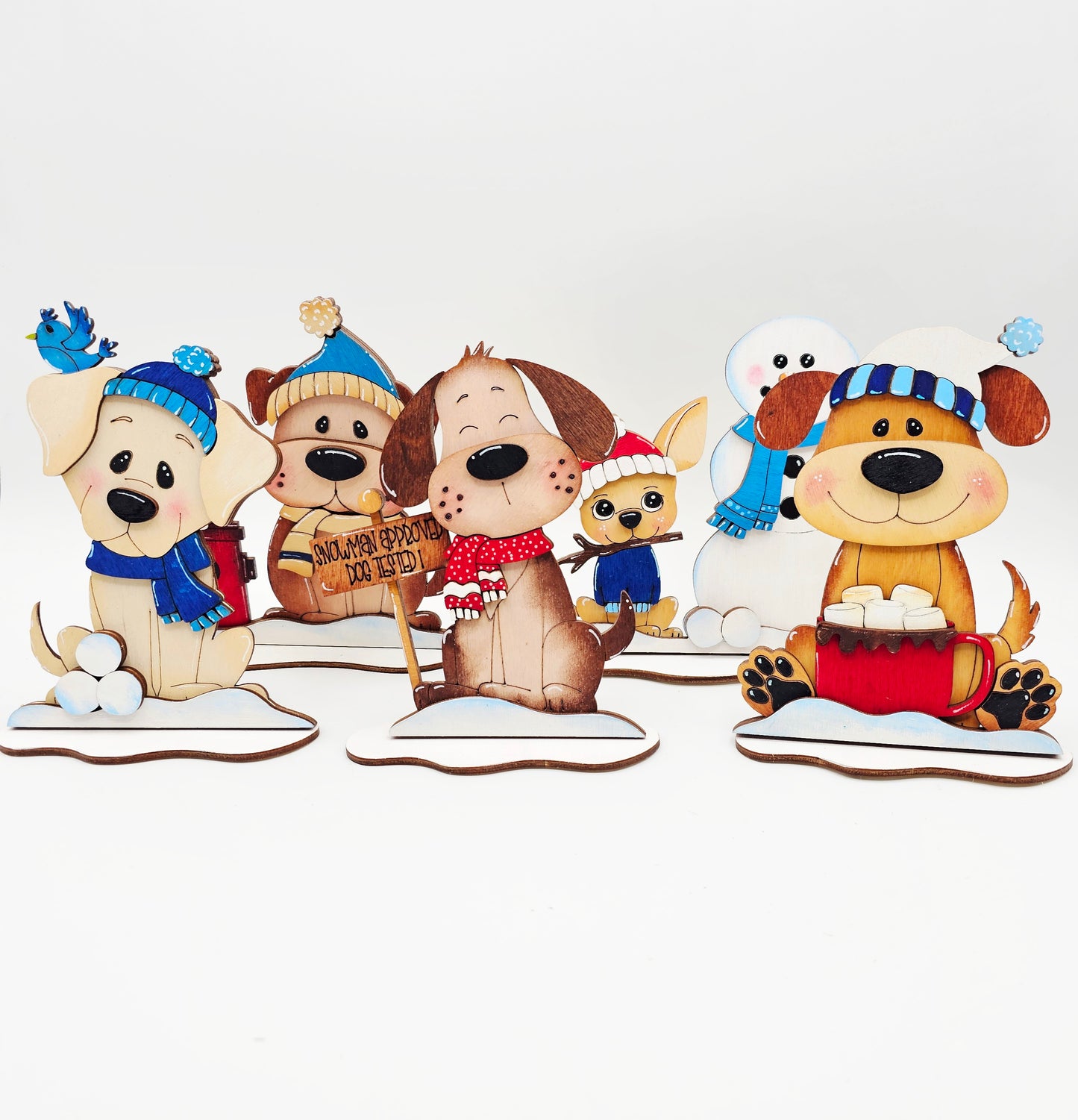 Winter Dog Sitters Set 2