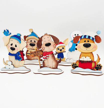 Winter Dog Sitters Set 2
