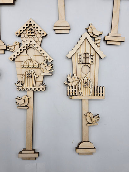 Mini Bird Houses - Tall