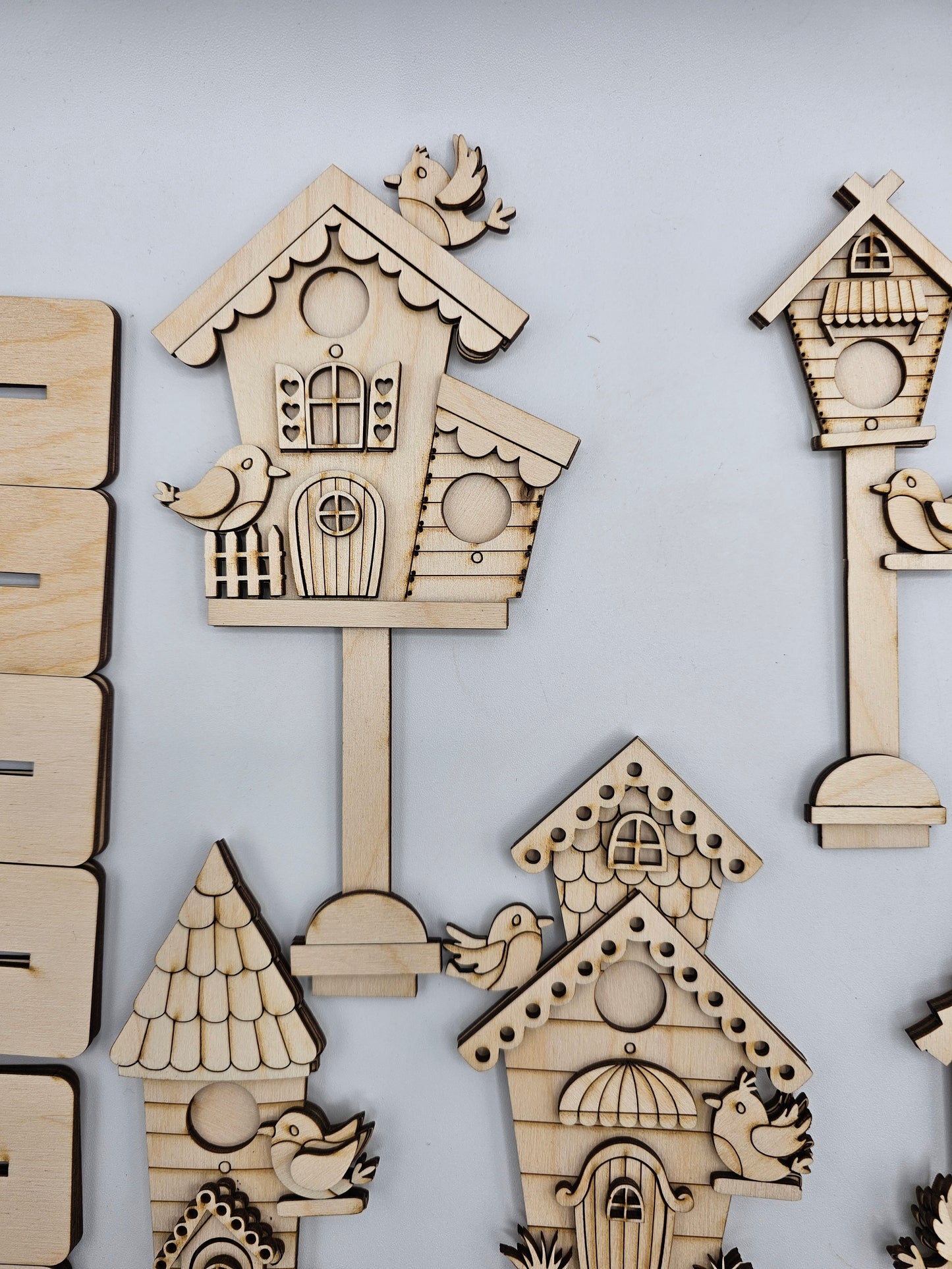 Mini Bird Houses - Tall