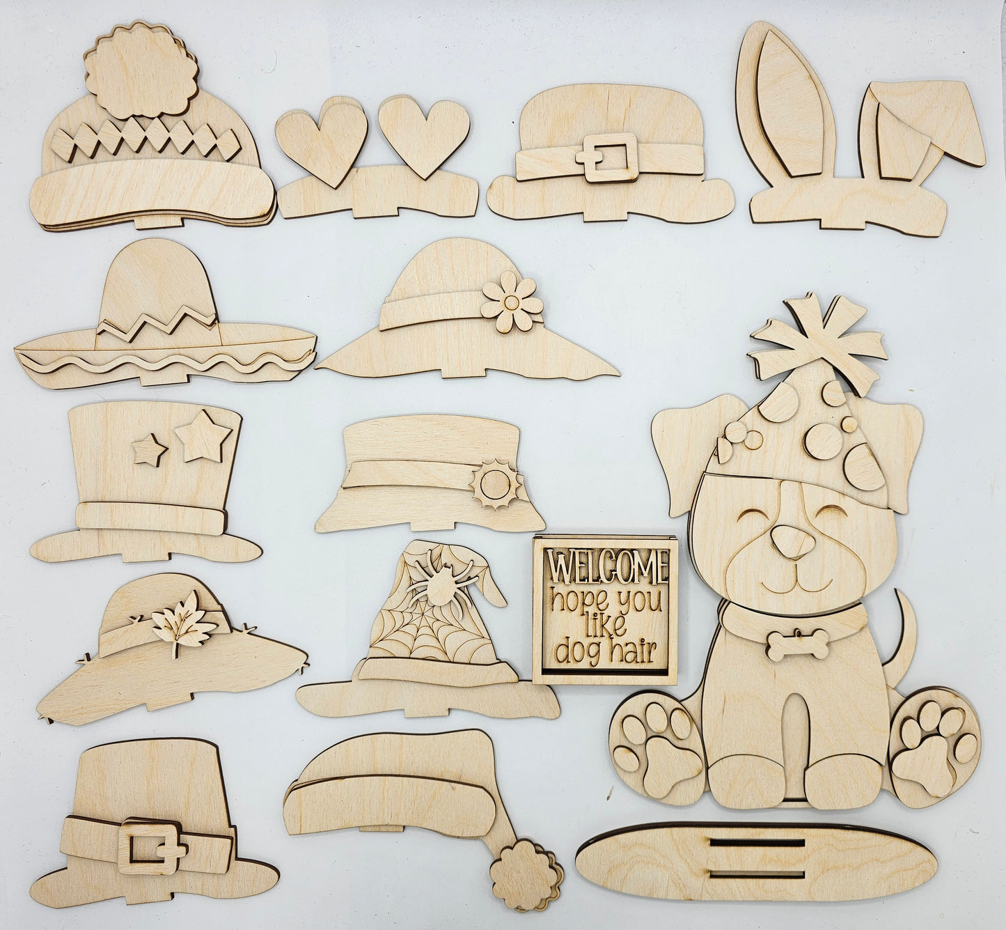 Animal Interchangeable Hat/Bow Kits