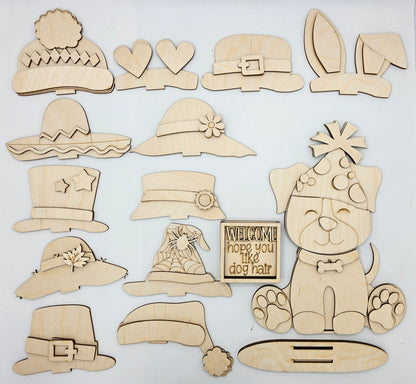 Animal Interchangeable Hat/Bow Kits