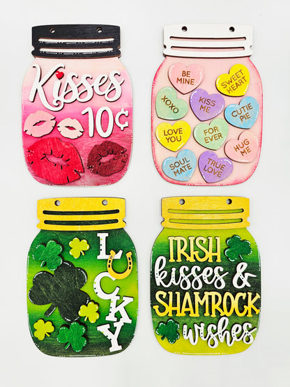 Valentine St. Patrick Mason Jar - Small