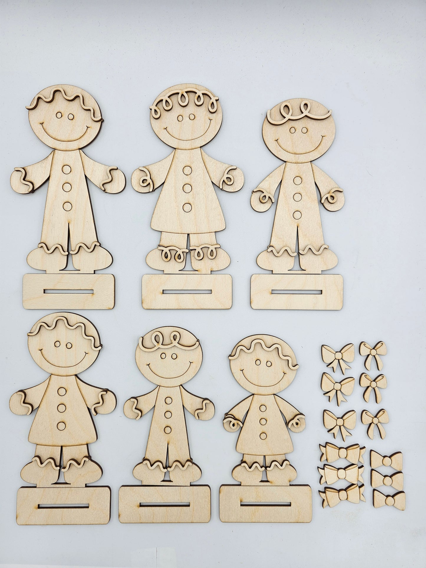 Gingerbread Family Sitters x6