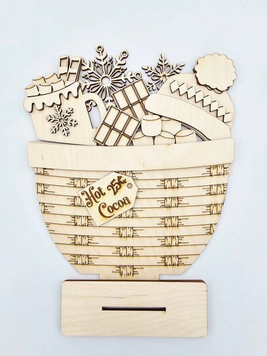 Winter Cocoa Basket - Large