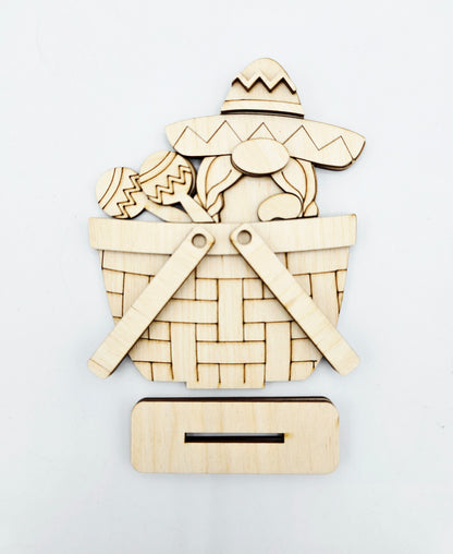 Cinco de Mayo Gnome Basket - Small