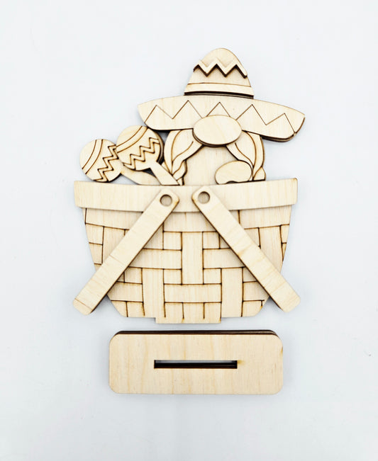 Cinco de Mayo Gnome Basket - Small