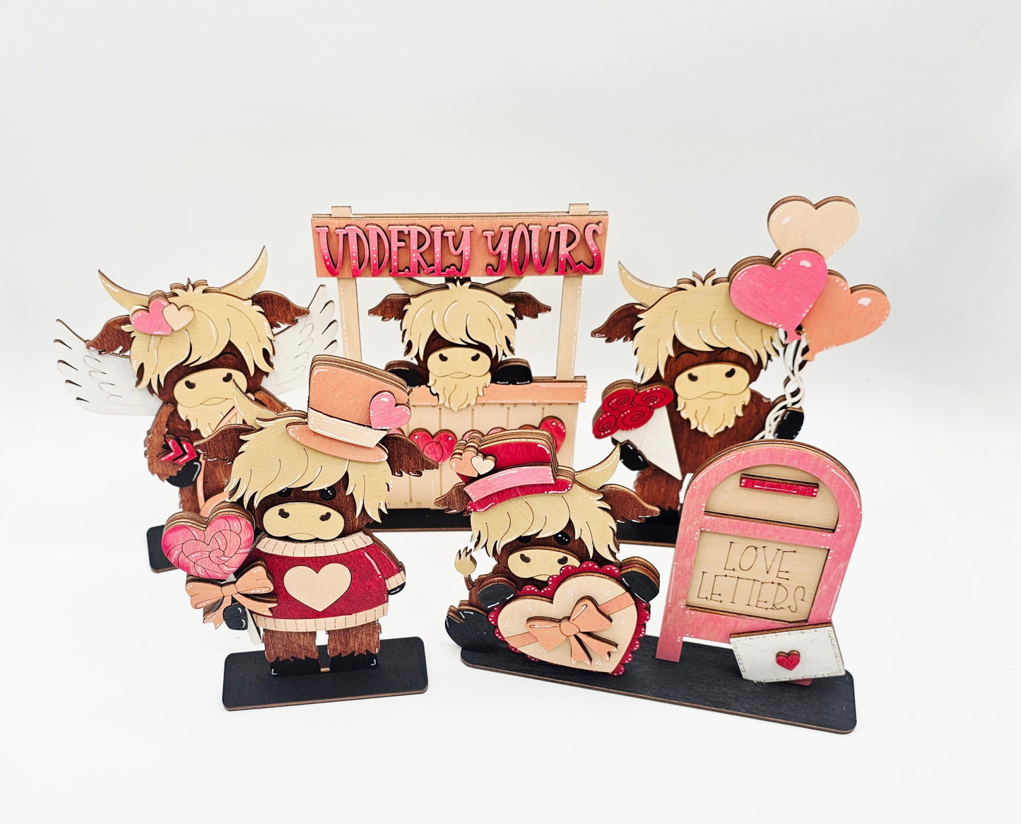 Valentine Highland Cow Sitters