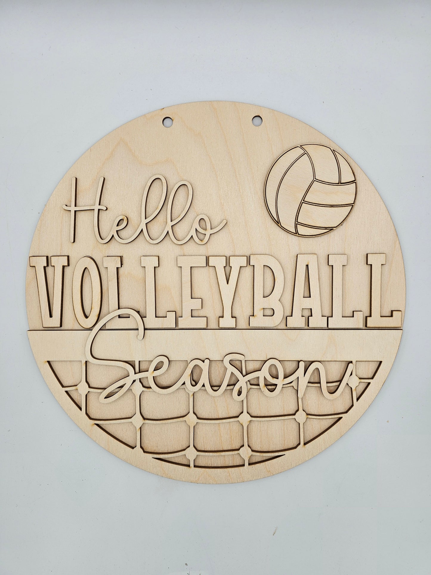 Hello Volleyball Season Sign