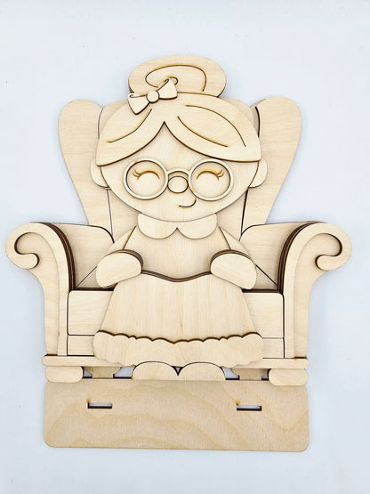 Santa & Mrs Claus Shelf Hanging
