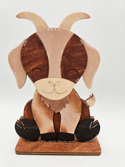PAINTED - Goat Sitter