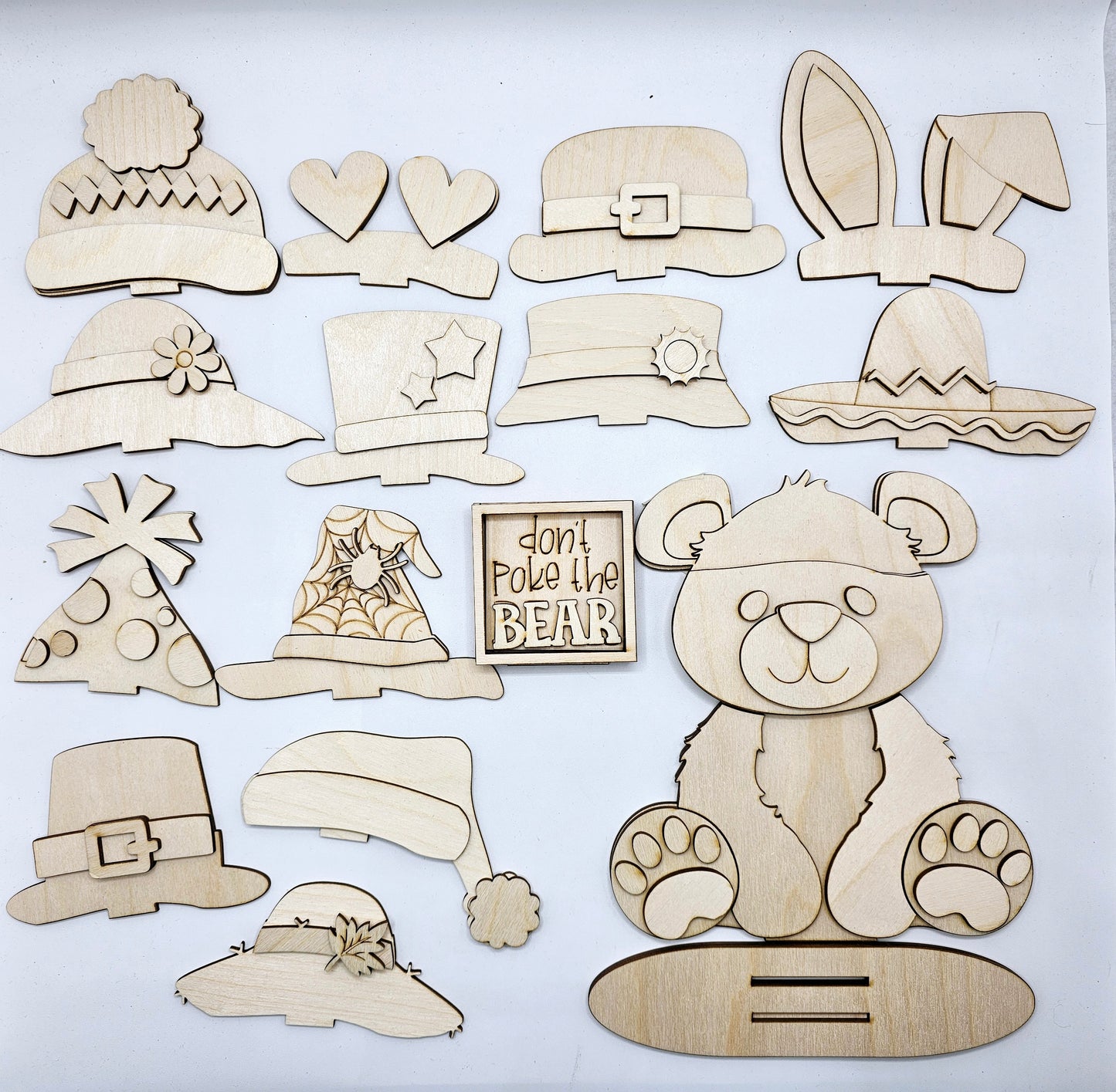 Animal Interchangeable Hat/Bow Kits