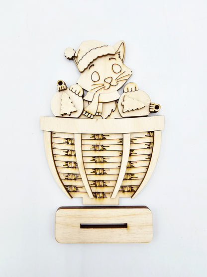 Christmas Cat Basket - Small