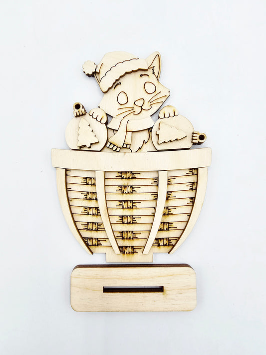 Christmas Cat Basket - Small