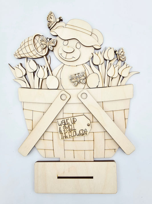 Spring Bear Basket - Large