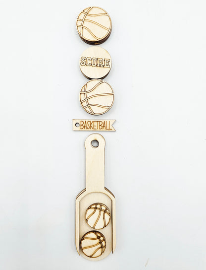 Sports Scoop Ornament Tag