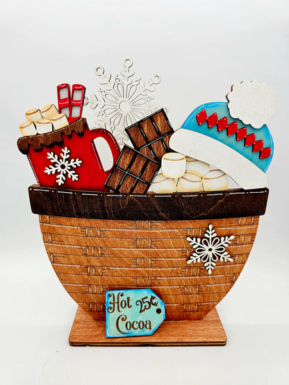 Winter Cocoa Basket - Large
