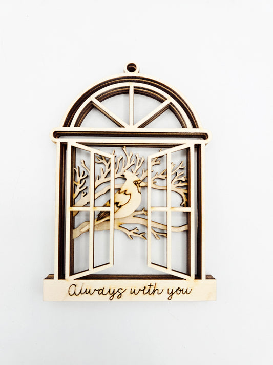 Cardinal Window Ornament