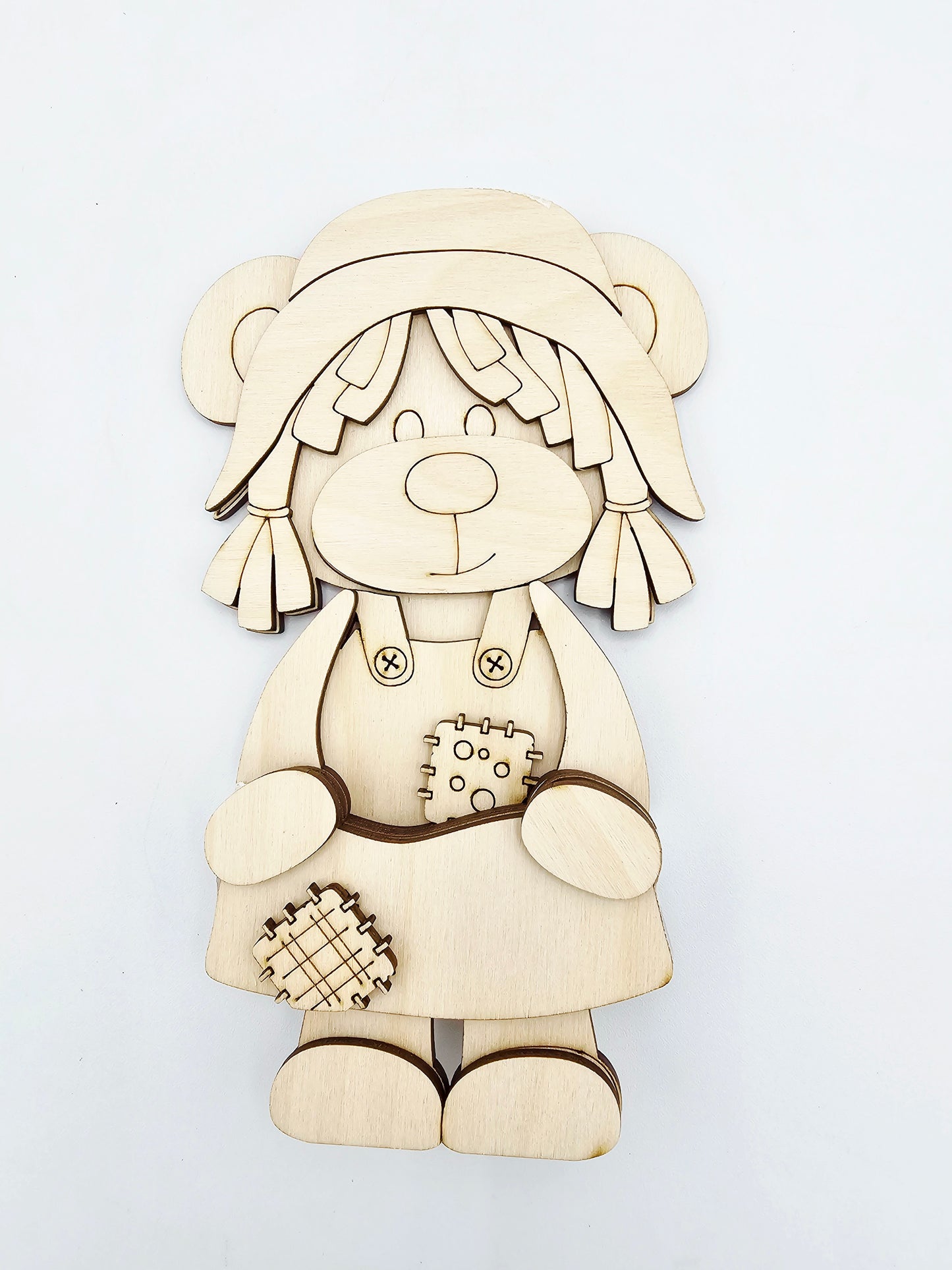 Scarecrow Bears Shelf Hanging