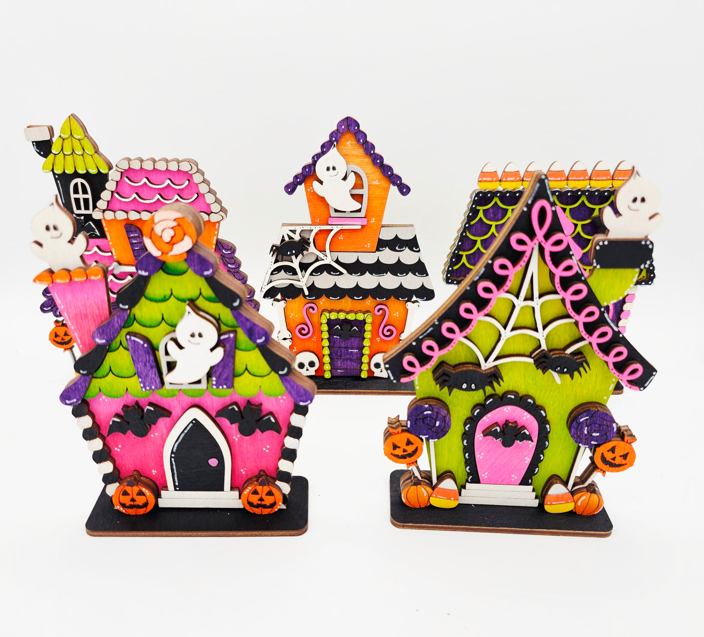 Mini Halloween Candy Houses