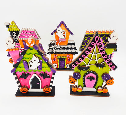 Mini Halloween Candy Houses
