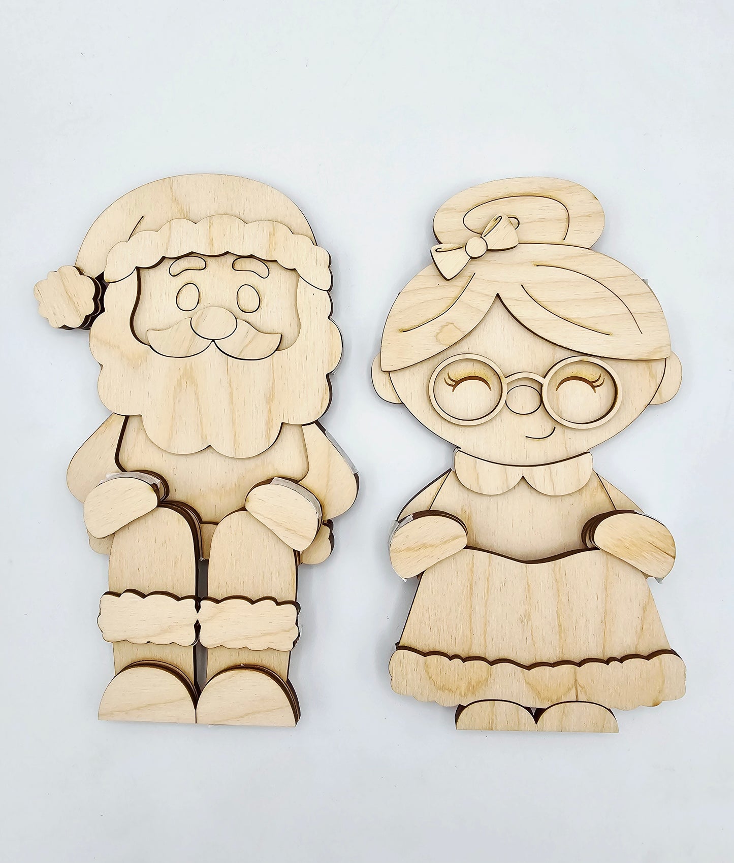 Santa & Mrs Claus Shelf Hanging