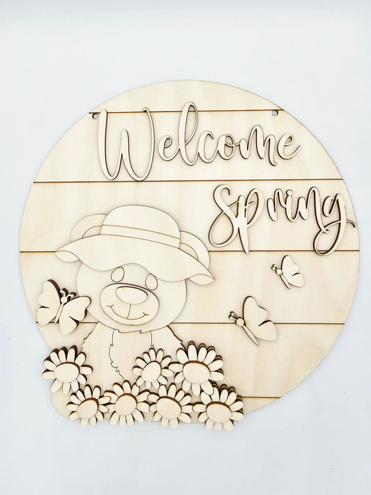 Spring Bear Sign