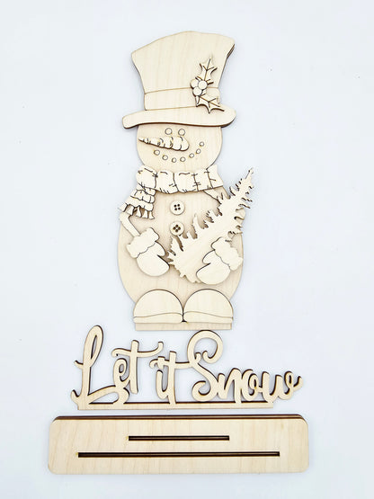 Let It Snow Snowman Sitter