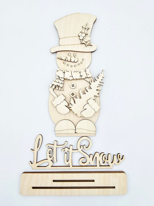 Let It Snow Snowman Sitter