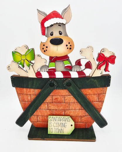Christmas Dog Basket - Large