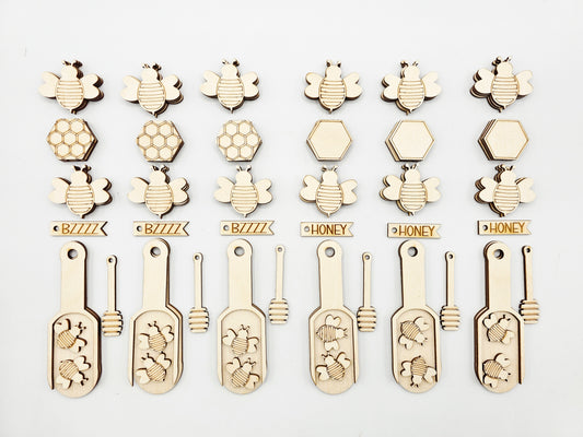 Bee Scoop Ornament Tag