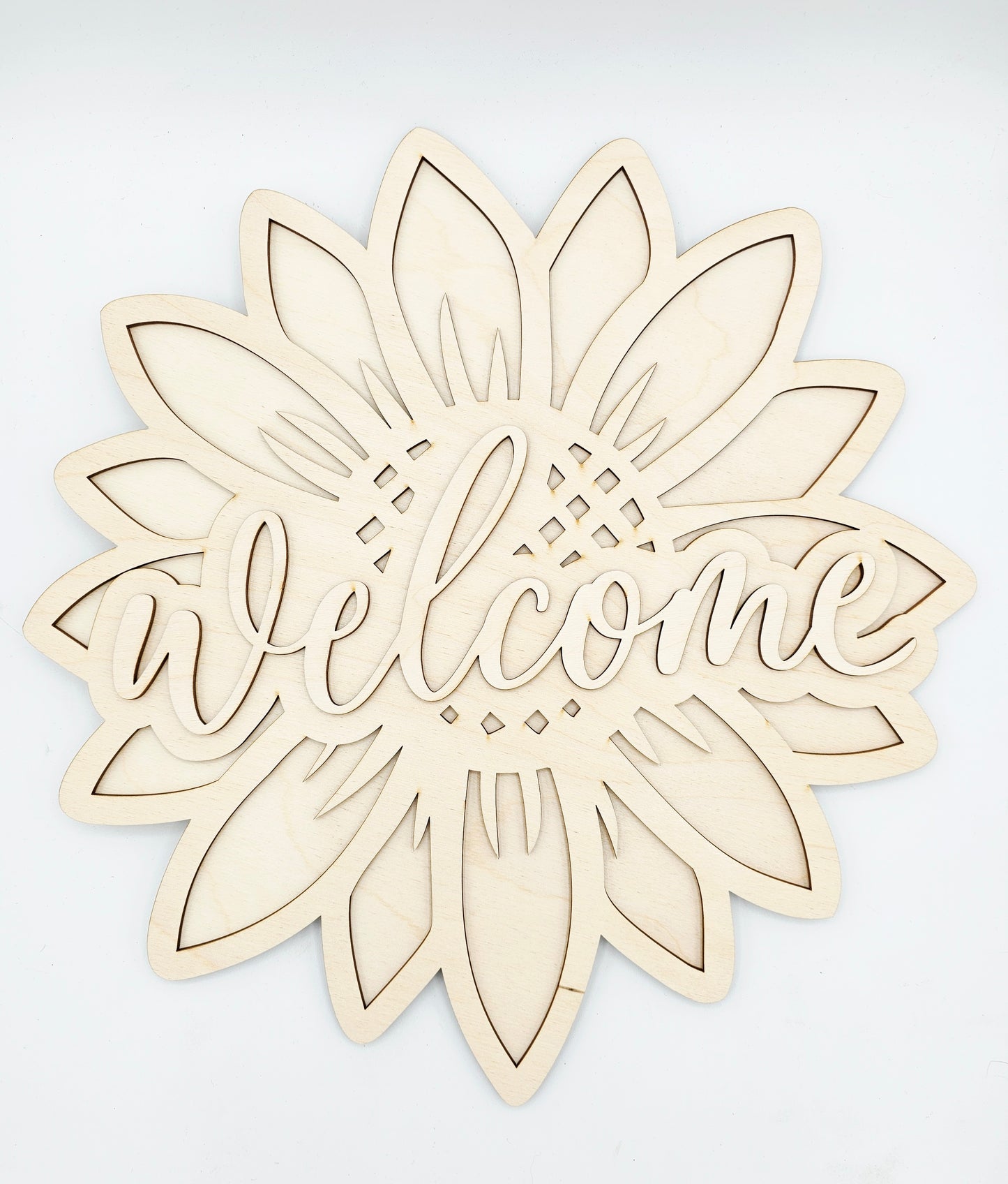 Sunflower Welcome Sign