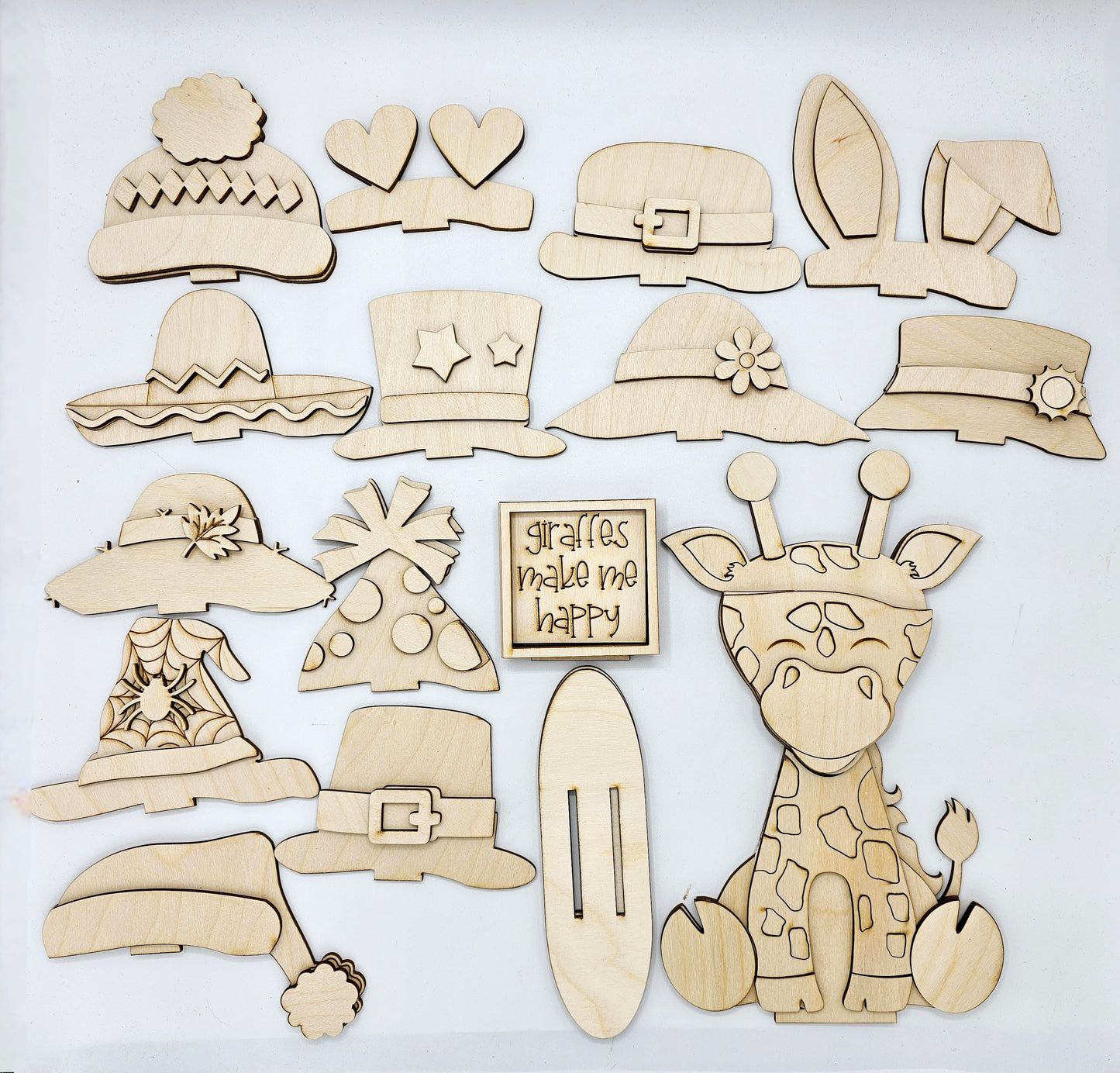 Animal Interchangeable Hat/Bow Kits