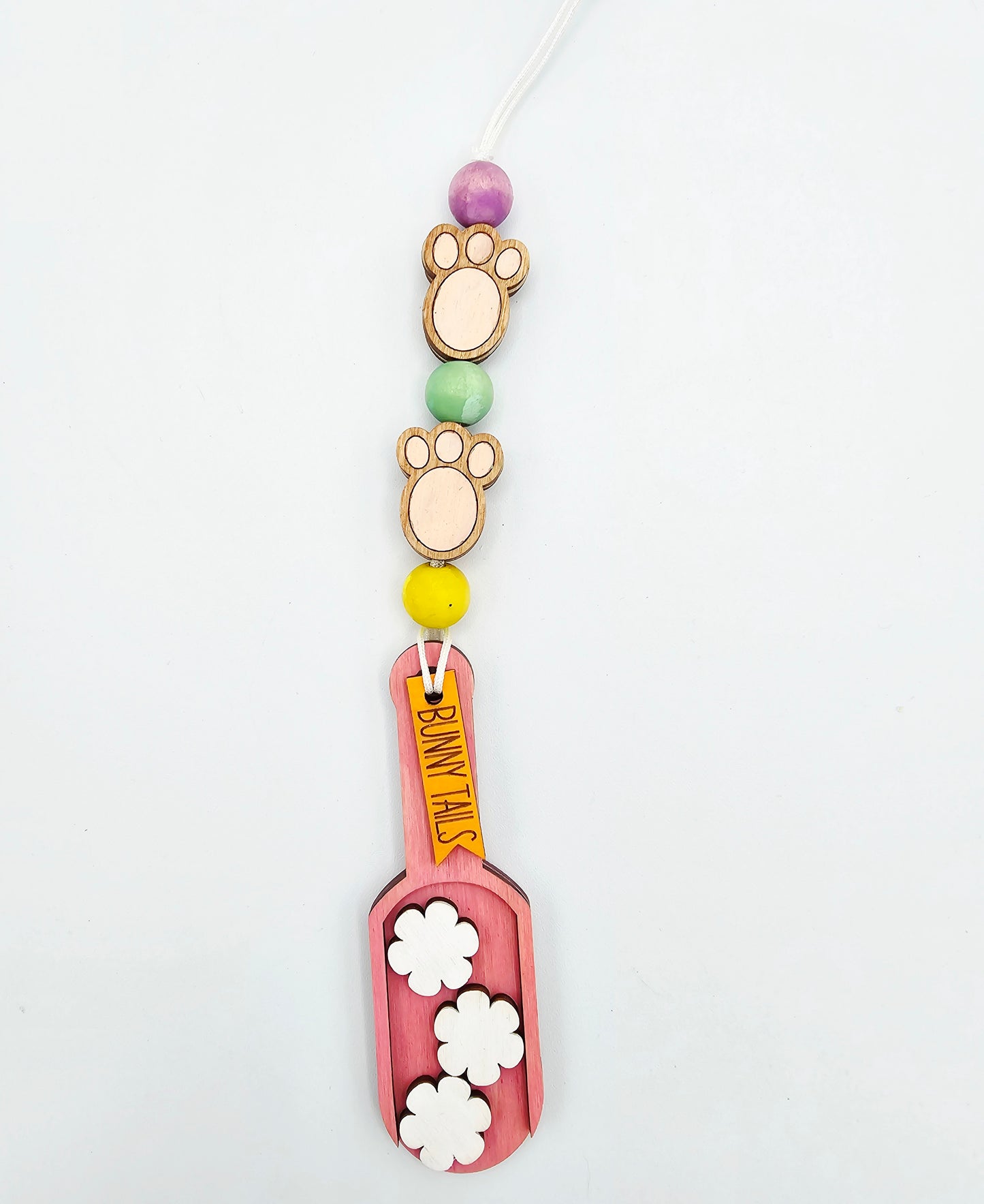 PAINTED - Easter Scoop Ornament Tag