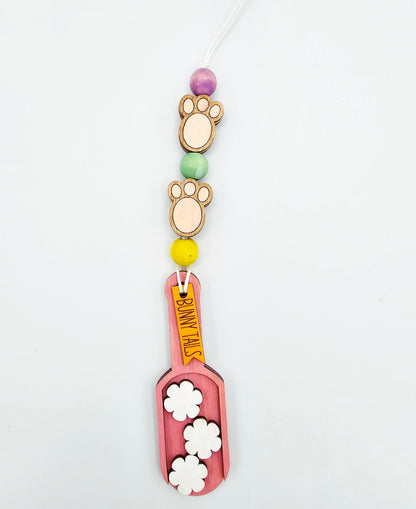 PAINTED - Easter Scoop Ornament Tag