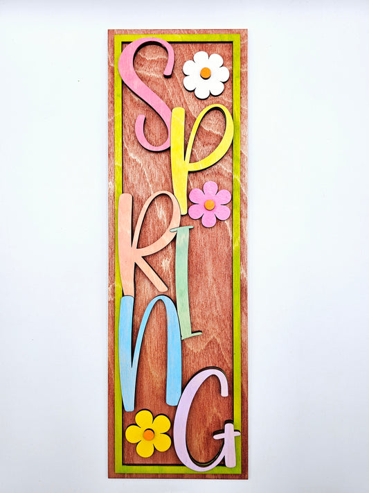 PAINTED - Spring Seasonal Leaner Sign