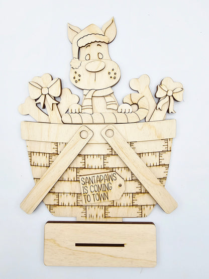 Christmas Dog Basket - Large