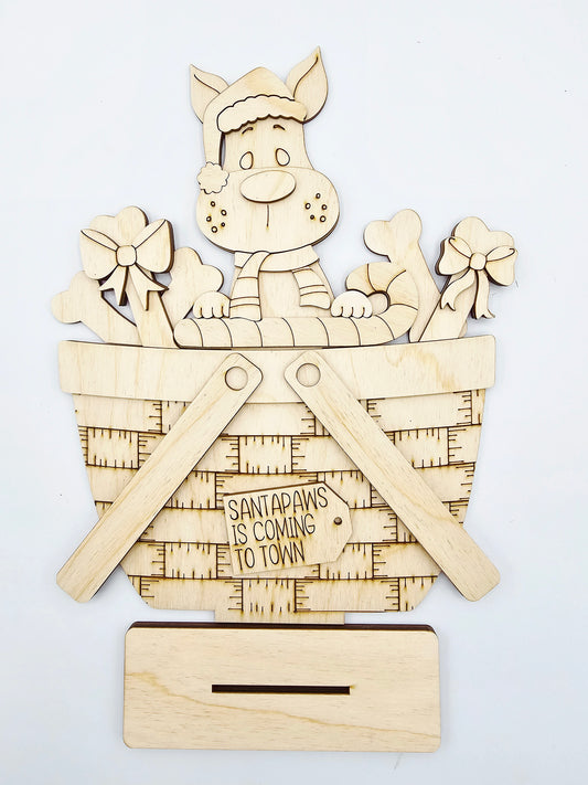 Christmas Dog Basket - Large