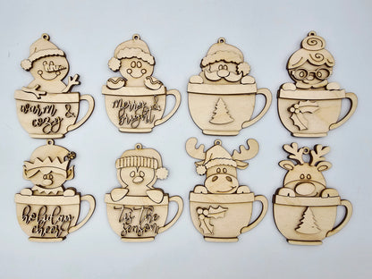 Character Mug Ornaments