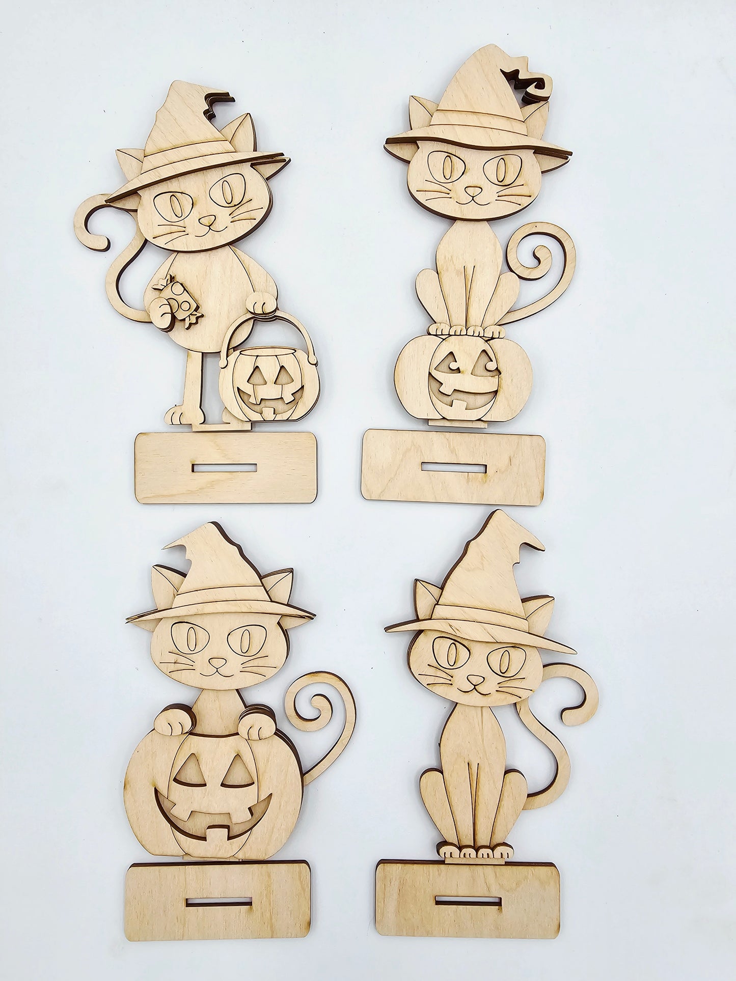 Halloween Cat Sitters x4