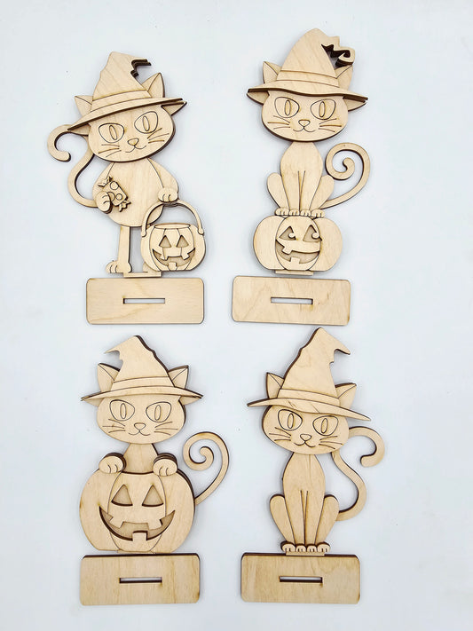 Halloween Cat Sitters x4