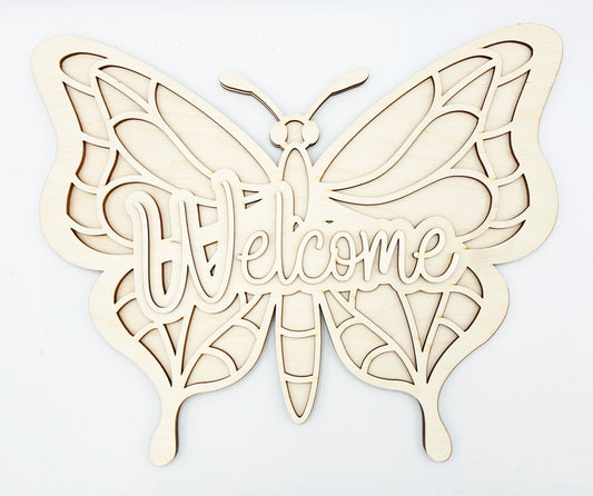 Butterfly Welcome Sign -2